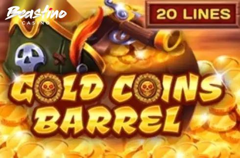 Gold Coins Barrel
